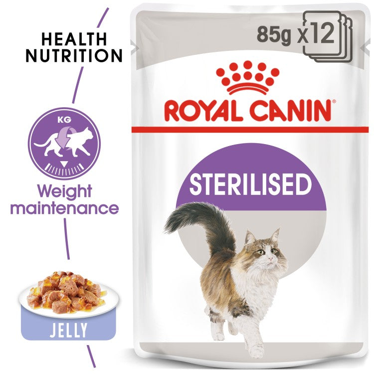 Feline Health Nutrition Sterilised (WET FOOD - Pouches) 12 x 85g