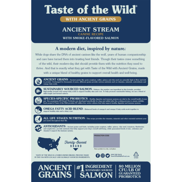 Ancient Stream Canine Recipe With Smoke Flavored Salmon