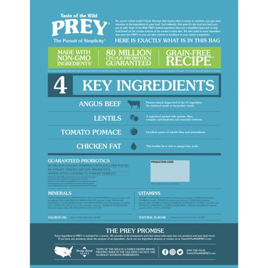 PREY Angus Beef Limited Ingredient Formula