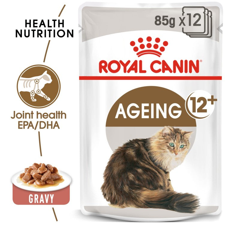 Feline Health Nutrition Ageing +12  (WET FOOD - Pouches) 12 x 85g
