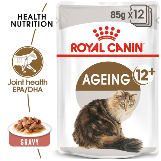 Feline Health Nutrition Ageing +12  (WET FOOD - Pouches) 12 x 85g