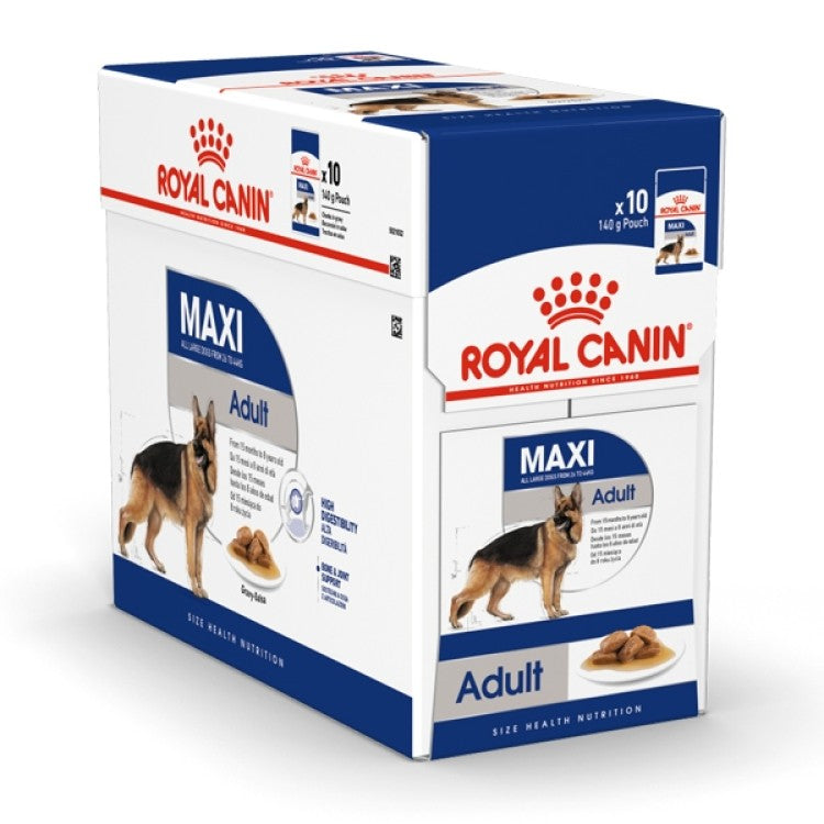 Size Health Nutrition Maxi (WET FOOD - Pouches) 10 x 140g